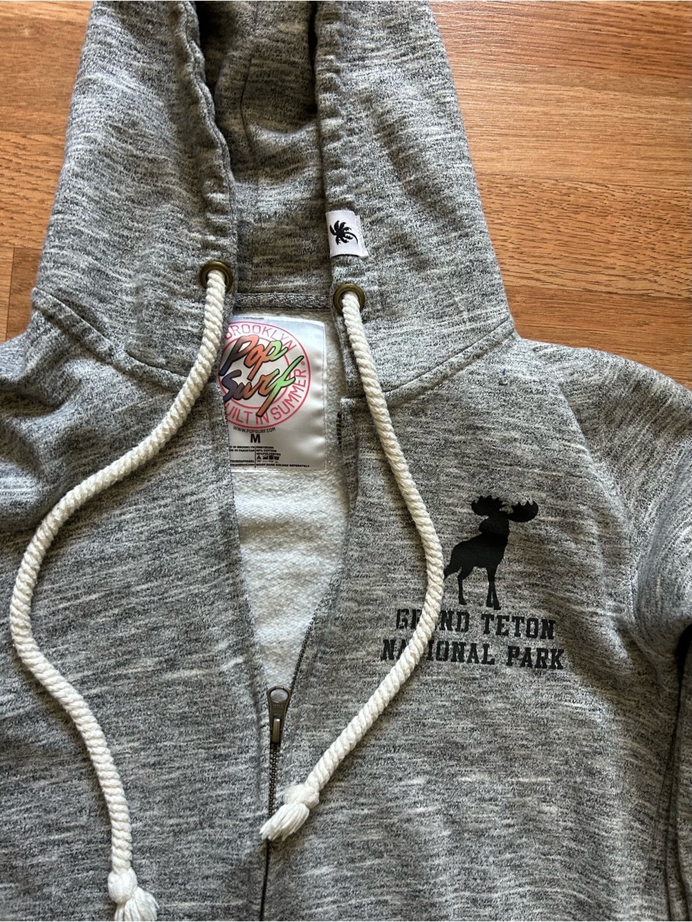 Grand Teton National Park Zip-Up Hoodie Size Medium